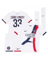 Paris Saint-Germain Warren Zaire-Emery #33 Bortedraktsett Barn 2024-25 Korte ermer (+ bukser)